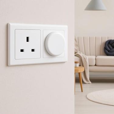 Imagem de Pacote com 15 capas de tomada elétrica, protetores de plugue à prova de poeira, protetor de soquete compatível com tomadas de parede padrão dos EUA (branca)