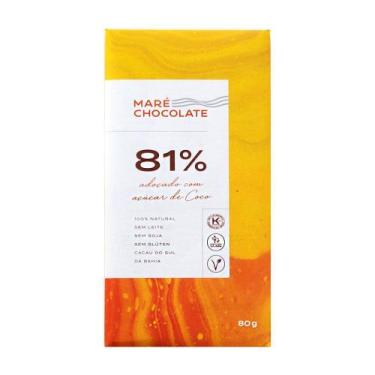 Imagem de Chocolate 81% Cacau com Açúcar de Coco Maré Chocolate 80g