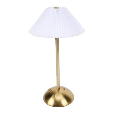 Imagem de Asixxsix Abajur de Mesa de Cabeceira, Abajur de Cabeceira Sem Fio Recarregável Com de Tecido, de Mesa, Luz Noturna para Dormitório, Sala de Estar, Escritório, Quarto de (Tipo 1)