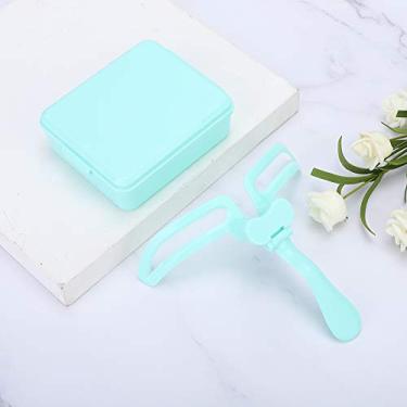 Imagem de Cryfokt Cartão de Sobrancelha Portátil Dobrável Ajustável para Fácil Modelagem de Sobrancelha, Ferramenta Cosmética para Iniciantes, Verde, 1 Unidade, Ideal para Entusiastas de Maquiagem (Artefato de tordo verde com caixa )