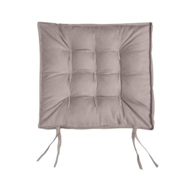 Imagem de Almofada Futon para Assento 40x40 Confortável em Suede para Cadeira e Poltrona (Areia)
