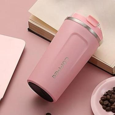 Imagem de Copo De Café Térmico Com Temperatura Aço Inox Dupla Camada 510ml Café Chá Suco- COPO COFFEE(rosa)