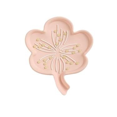 Imagem de Saboneteira criativa para drenagem de flores – Suporte de sabonete antiderrapante para banheiro e cozinha (rosa)