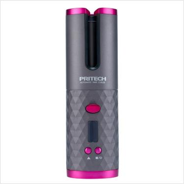 Imagem de Modelador de Cachos Automático Sem Fio Bateria Recarregável Cerâmica Finalizador USB Portátil-Feminino