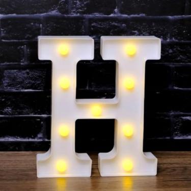Imagem de Luzes LED para letreiro - Letreiros de alfabeto personalizáveis para casa, casamento, decoração de festa de aniversário e decoração de parede