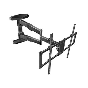 Imagem de SFOIMO Suporte de TV montado na parede 94.0 cm-190.5 cm extensão inclinação rotação fixo suporte de TV de parede suporte de TV ajustável de três braços, máximo 800 x 600 mm até 37,2 kg suporte de TV