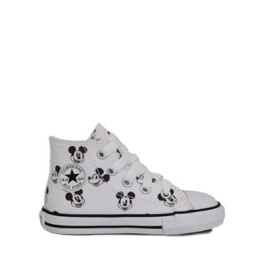 Imagem de Tênis Converse Chuck Taylor All Star Infantil Zip Mickey Branco Preto CK13310001-18
