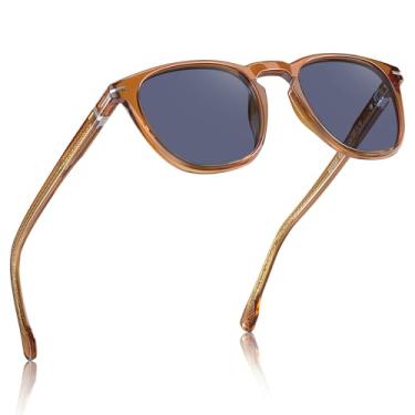 Imagem de Óculos de Sol CARFIA CA31237 Masculino - Retrô Clássico Polarizado com Hastes Anti-Deslizantes e Estojo Elegante para Presente