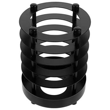 Imagem de pcagfaajmh 1 Abajur retrô versátil estilo industrial - Abajur preto adorno de chaminé (Nero 10 x 10 x 12 cm)