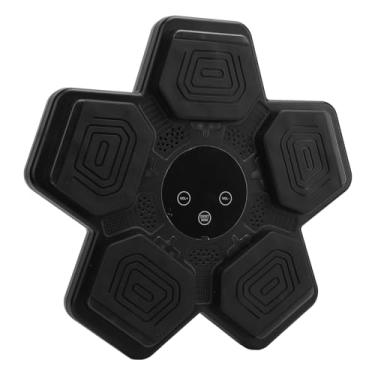 Imagem de Dioche Máquina de Boxe Musical Inteligente para Crianças, Treinamento Fitness Interativo, Alvo de Perfuração para Exercícios Em Casa, Borracha Abs, Couro Pu (Preta)