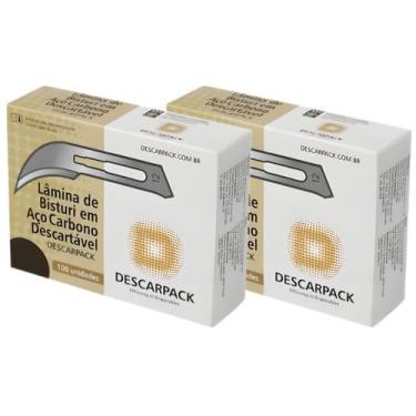 Imagem de Kit Com 200 Unidades Lamina De Bisturi Número 12 Descarpack