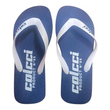 Imagem de Chinelo Masculino Logo Colcci - Azul Marinho Prussiano - 37-38