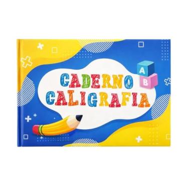 Imagem de Caderno Caligrafia 1/4 Brochura capa dura Horizontal 96 fls