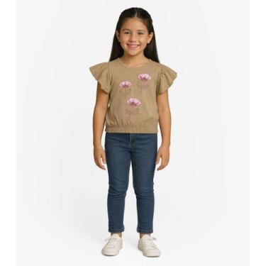 Imagem de Blusa Infantil Manga Curta Infinita Cor Rosa, 8, Rosa