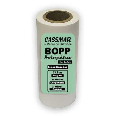 Imagem de Bopp Holográfico Dots Confete 21,5cm X 10m Cassmar 1un