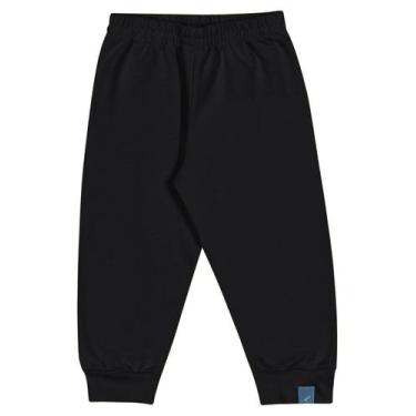 Imagem de Calça Moletinho Bebê Menino Rei Rex, M, Preto