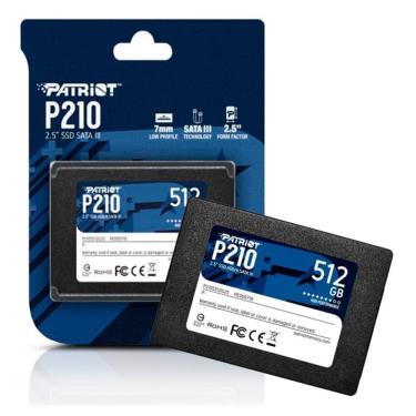 Imagem de SSD 512GB Patriot P210 512GB 2,5 SATA III P210S512G25
