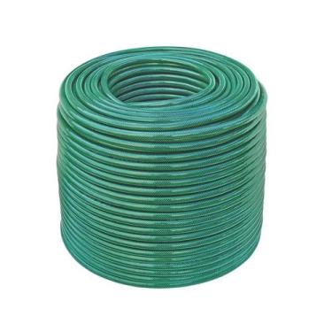 Imagem de Mangueira de Jardim Resistente Tramontina Flex Trançada 50 Metros Verd