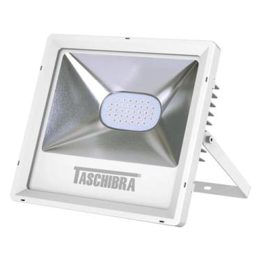 Imagem de Refletor TR Led 20W Slim Branco - Taschibra, Verde, 20W, 1