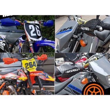 Imagem de Protetor de Mão para Moto Trilha e Enduro Modelo Acerbis Off-Road com Base em Alumínio e Polímeros OEM