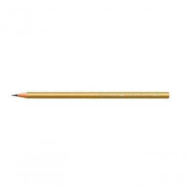 Imagem de Lápis Grafite Faber-Castell Metallic Dourado 2B com Ponta Max Resistente e Acabamento M...