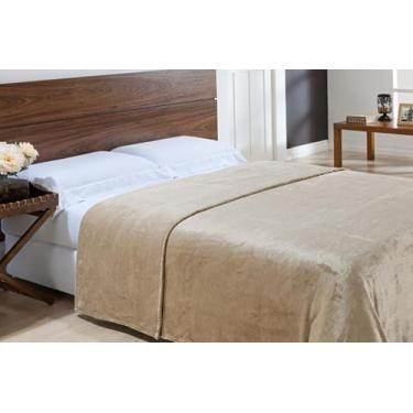 Imagem de Cobertor Solteiro Toque de Seda Microfibra Niazitex, Kaki