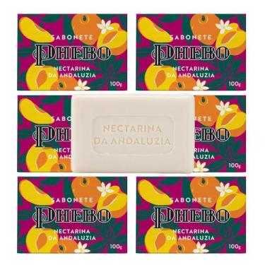 Imagem de Kit 6 Sabonete Phebo Granado Nectarina da Andaluzia Glicerina Vegetal 
