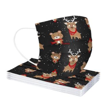 Imagem de Máscara para adultos de Natal Máscara facial descartável Industrial 3p