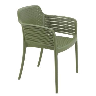 Imagem de Cadeira Tramontina Gabriela Eco Em Polipropileno Oceano +clean Verde Oliva