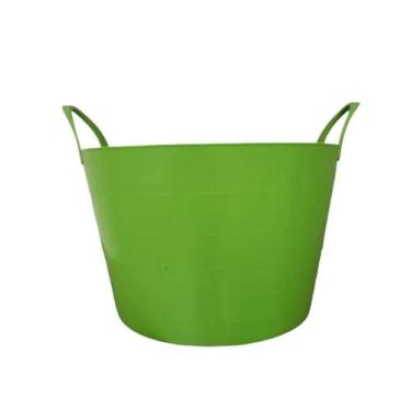 Imagem de Kit 02 Cestos Balde Multiuso Flexível Com Alça 15l Empilhável - Fersil