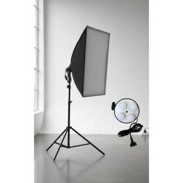 Imagem de Kit Iluminação Softbox 4 Lâmpadas LED 50x70cm + Tripé 2m - Congratulat