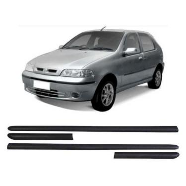 Imagem de Jogo de Friso Lateral Palio Fire 2000 a 2004 2 Portas Preto Original -