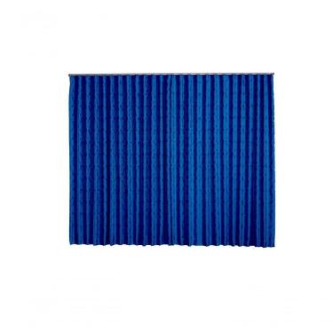 Imagem de Cortina Jacquard 4,00x2,50 Para Trilho Suíço Azul