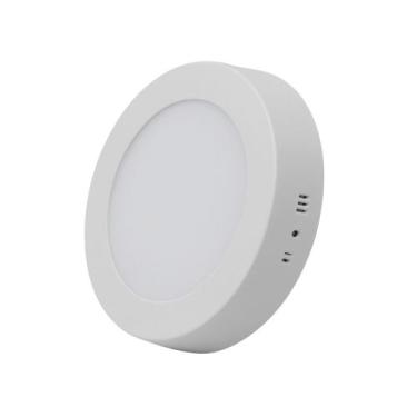 Imagem de Plafon de Led Sobrepor Redondo Eco 12W 6500K Branco Bivolt BDPD-0800-1