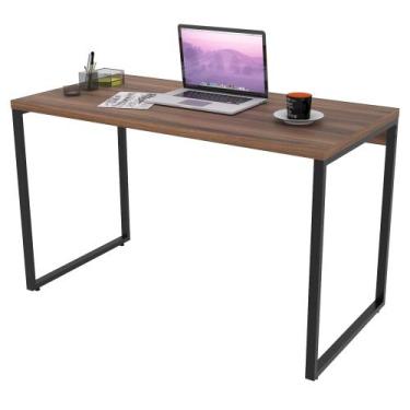 Imagem de Mesa de Escritório Office 120cm Estilo Industrial Prisma Nogal - Mpoze