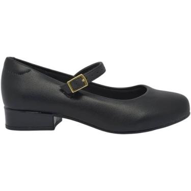 Imagem de Sapato Infantil Feminino Boneca Molekinha 2528.101, Preto napa, 28