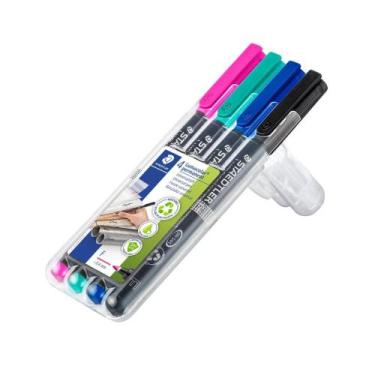 Imagem de Marcador Permanente Lumocolor Staedtler 0.6Mm 4 Cores