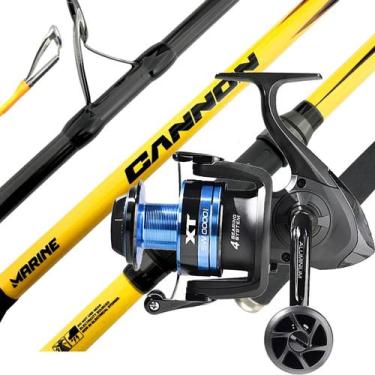 Imagem de Kit Pesca Pesada Vara Praia Cannon E Molinete Xti Reforçado - Marine S