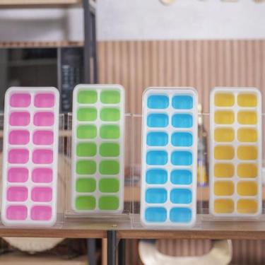 Imagem de Forma de Gelo Tira Fácil 14 Cubos Bene Casa Flexível Resistente Freeze