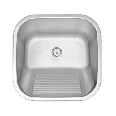 Imagem de Tanque de Encaixe Tramontina Hera 25 L em Aço Inox Acetinado 40x40 cm