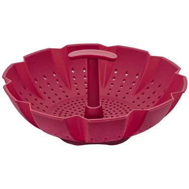 Imagem de Cozi Vapore SIL2614-VM de Silicone e Nylon para Cozimento a Vapor Resistente Até 180 graus C Vermelho Euro