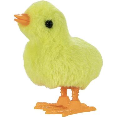 Imagem de Brinquedo Pintinho Amarelo a Corda com Movimento Estimula Coordenação Motora Art Brink