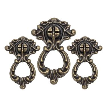 Imagem de 3 Puxador De Guarda Roupa Cristaleira Colonial Trento Gaveta