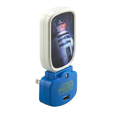 Imagem de Star Wars Luz noturna R2D2 com luz noturna de carregamento USB com carregamento USB (LCU-05SW.FX)