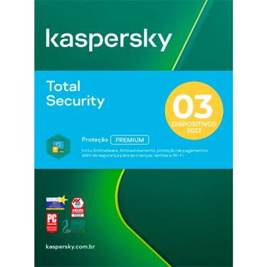 Imagem de Kaspersky Total Security 3 Dispositivos 1 ano Versão 2022