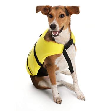Imagem de Seachoice Colete salva-vidas para cães, colete salva-vidas ajustável para cães, com alça, amarelo, tamanho PP, 3,2 a 6,8 kg.