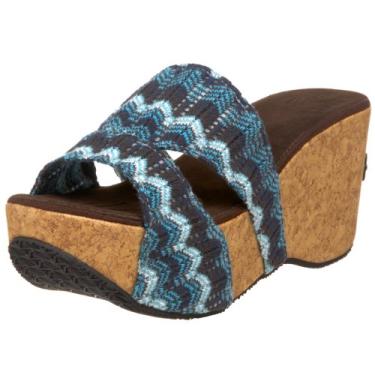 Imagem de Sun Luks by Muk Luks Sandália feminina Duomo, Jeans, 10