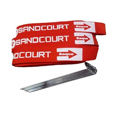 Imagem de FITA PARA MARCAÇÃO DE QUADRAS BEACH TENNIS E VÔLEI PROFISSIONAL (VERMELHO)
