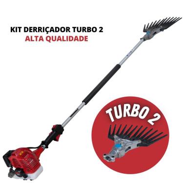 Imagem de Derriçadeira Premium Para Café Kawashima KWD2600T2L com Motor de Alta Potência M-2600 á Gasolina 2T Haste Longa 1500mm + KIT Mãozinha Simples Nakashi