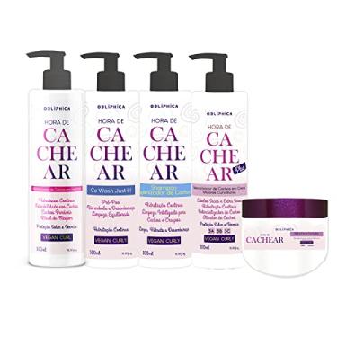 Imagem de Kit Hora De Cachear Kaedo Co Wash, Creme, Gelatina Shampoo